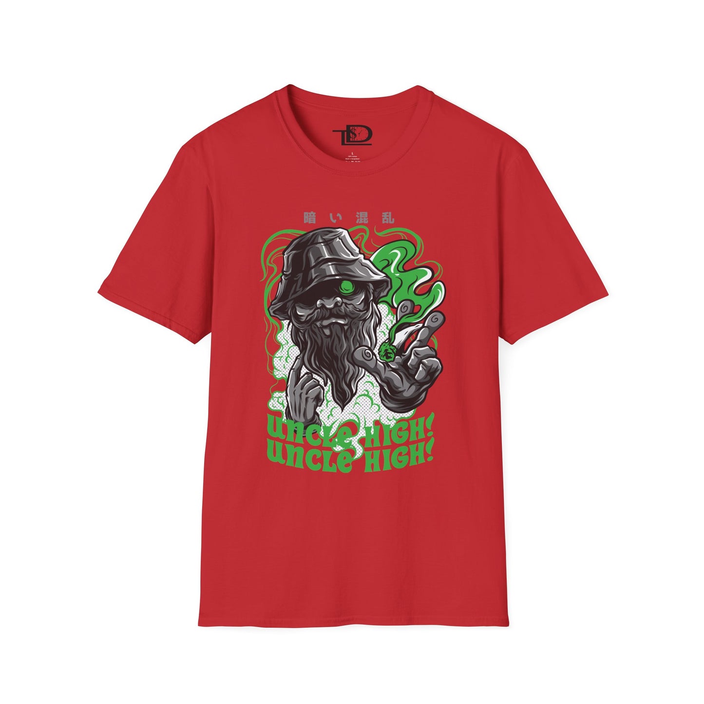 Unisex Softstyle T-Shirt with Fun Cannabis Design, Great for Festivals, Parties, Gifts, Uncle High Tee, Unique Graphic Shirt, Stoner Apparel