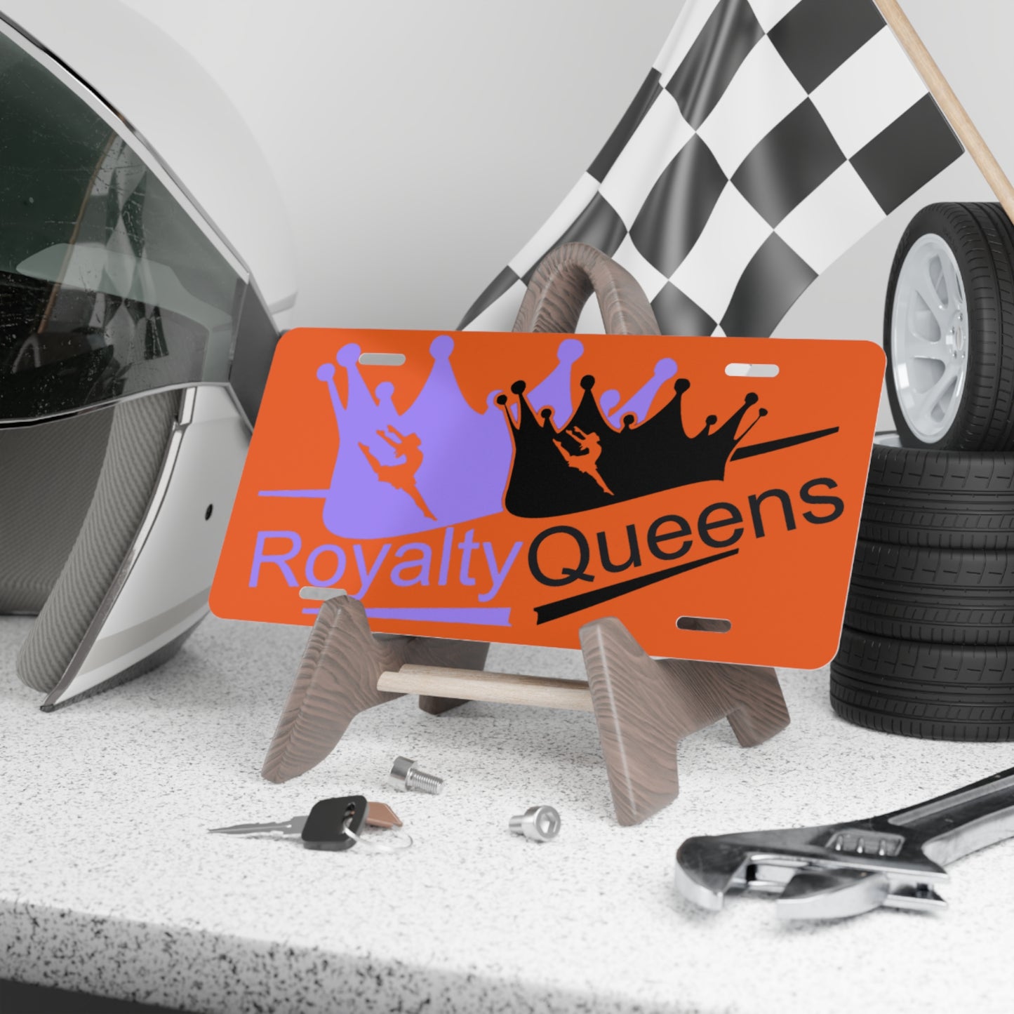 Royalty Queens Vanity Plate, Custom Car Decor, Unique Gift for Queens, Personalized License Plate, Fun Car Accessory, Vehicle Humor