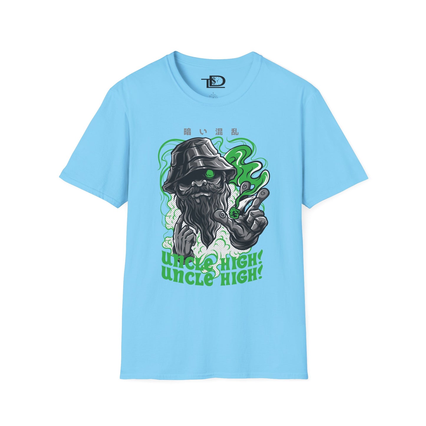 Unisex Softstyle T-Shirt with Fun Cannabis Design, Great for Festivals, Parties, Gifts, Uncle High Tee, Unique Graphic Shirt, Stoner Apparel