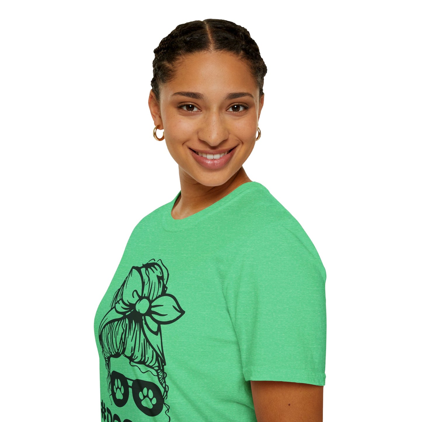 #DogMom Unisex Softstyle T-Shirt - Perfect Gift for Pet Lovers