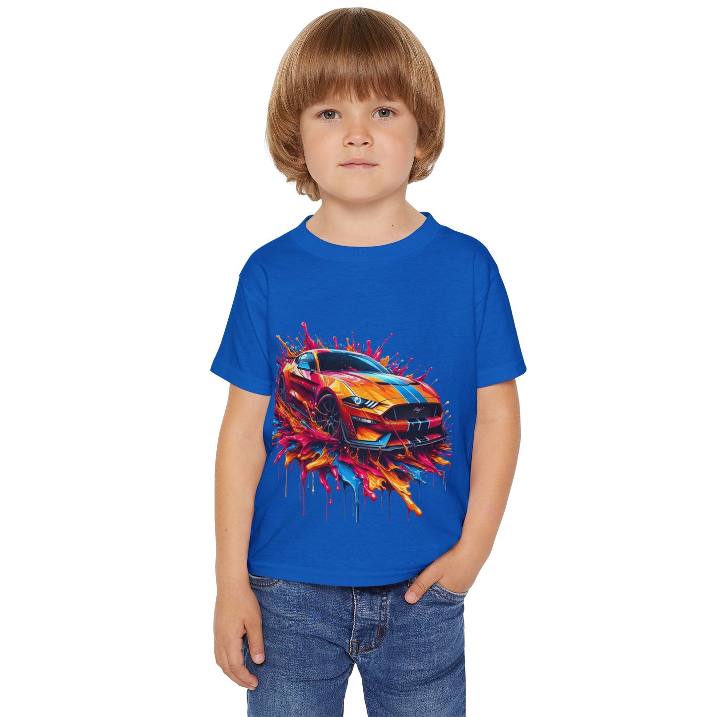 Vibrant Sports Car Toddler T-Shirt - Fun & Colorful Kids Tee