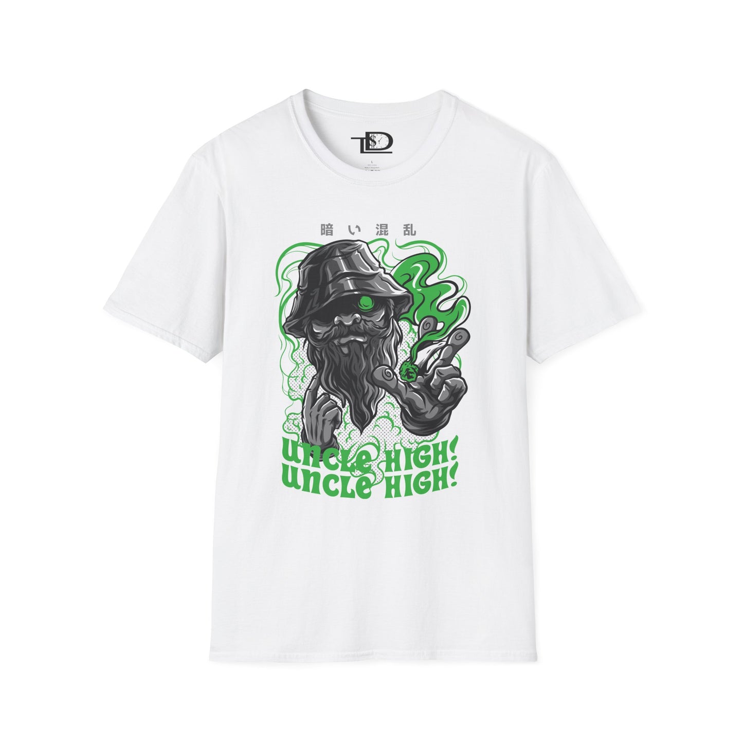 Unisex Softstyle T-Shirt with Fun Cannabis Design, Great for Festivals, Parties, Gifts, Uncle High Tee, Unique Graphic Shirt, Stoner Apparel