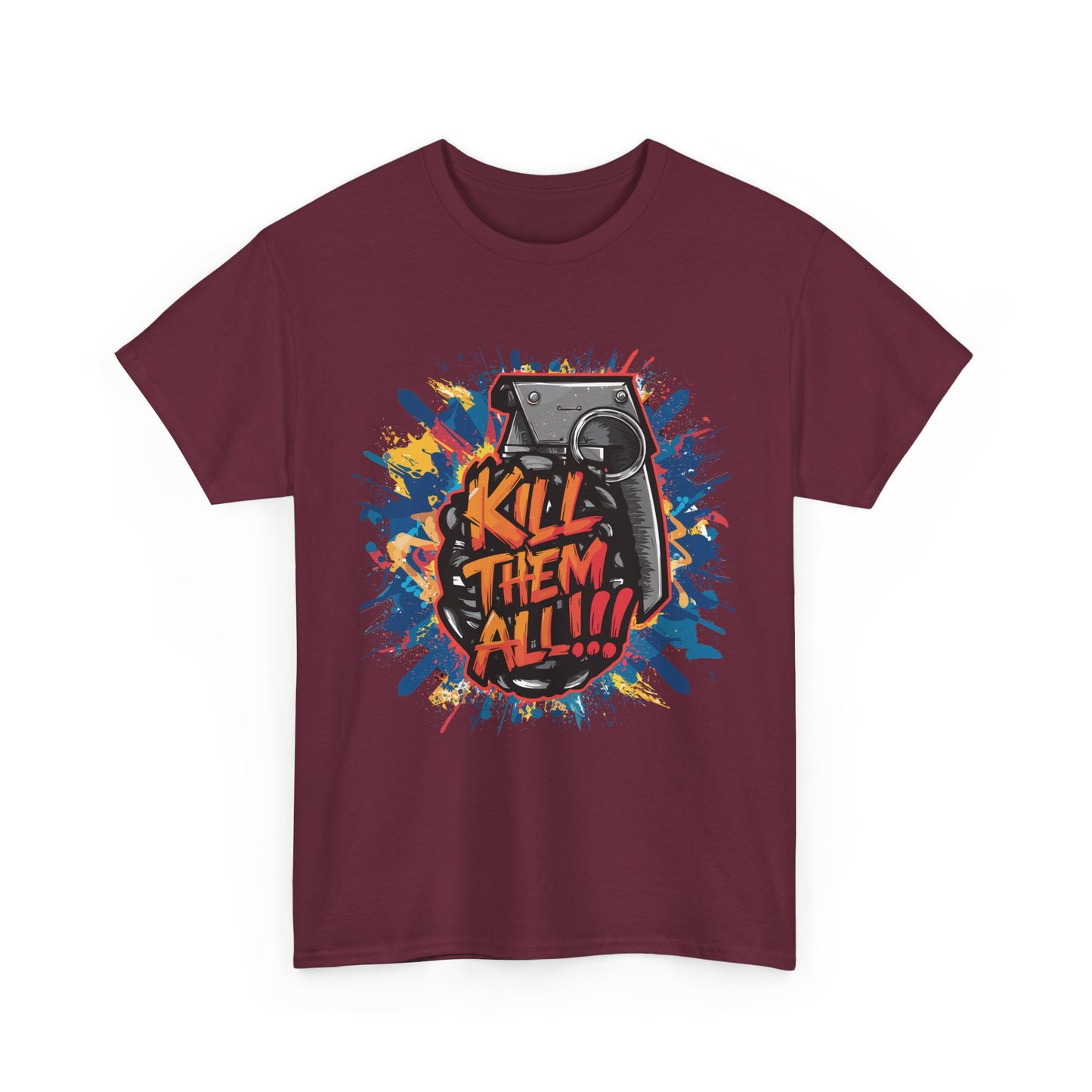 Unisex Graphic Tee with 'Kill Them All' Design | Casual Wear, Streetwear, Graphic T-Shirt, Gift for Gamers, Statement Shirt