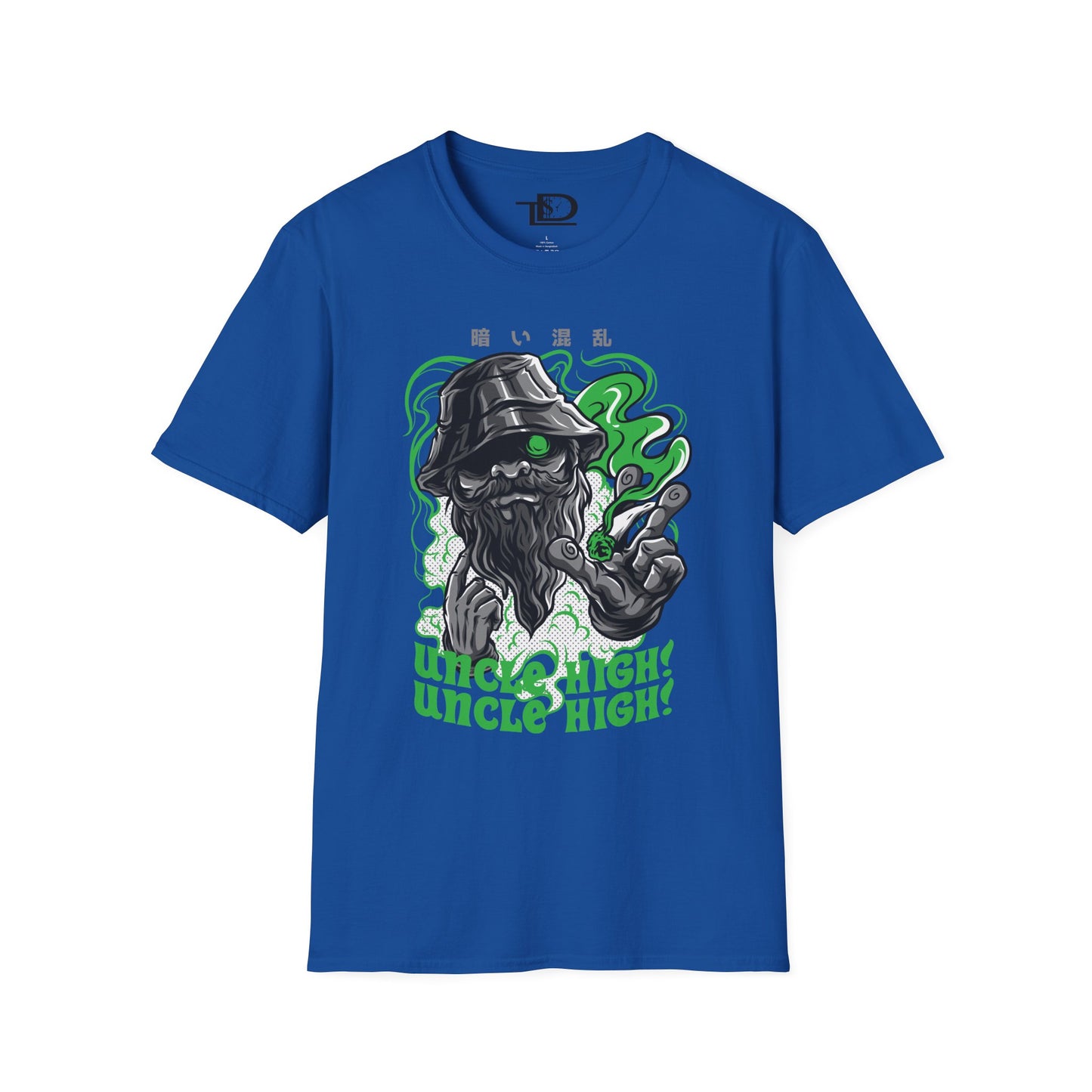 Unisex Softstyle T-Shirt with Fun Cannabis Design, Great for Festivals, Parties, Gifts, Uncle High Tee, Unique Graphic Shirt, Stoner Apparel
