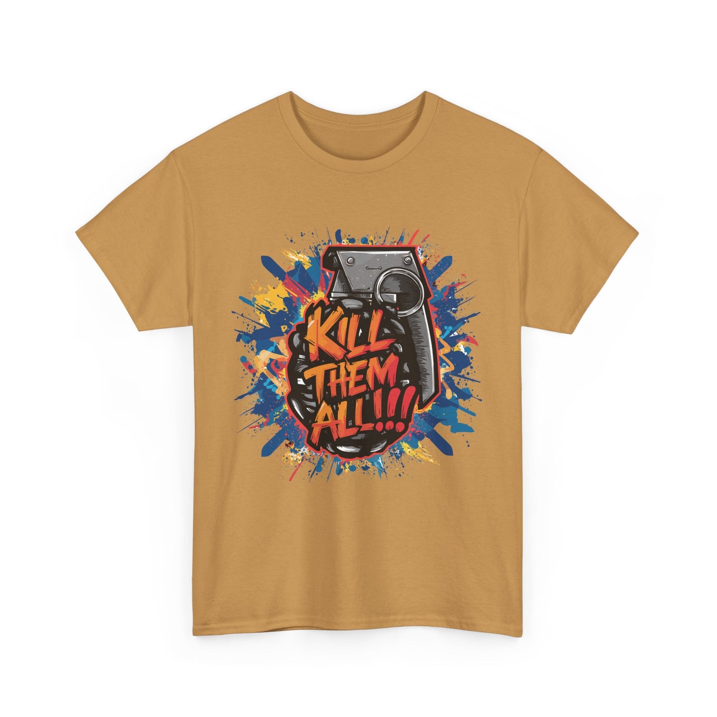Unisex Graphic Tee with 'Kill Them All' Design | Casual Wear, Streetwear, Graphic T-Shirt, Gift for Gamers, Statement Shirt
