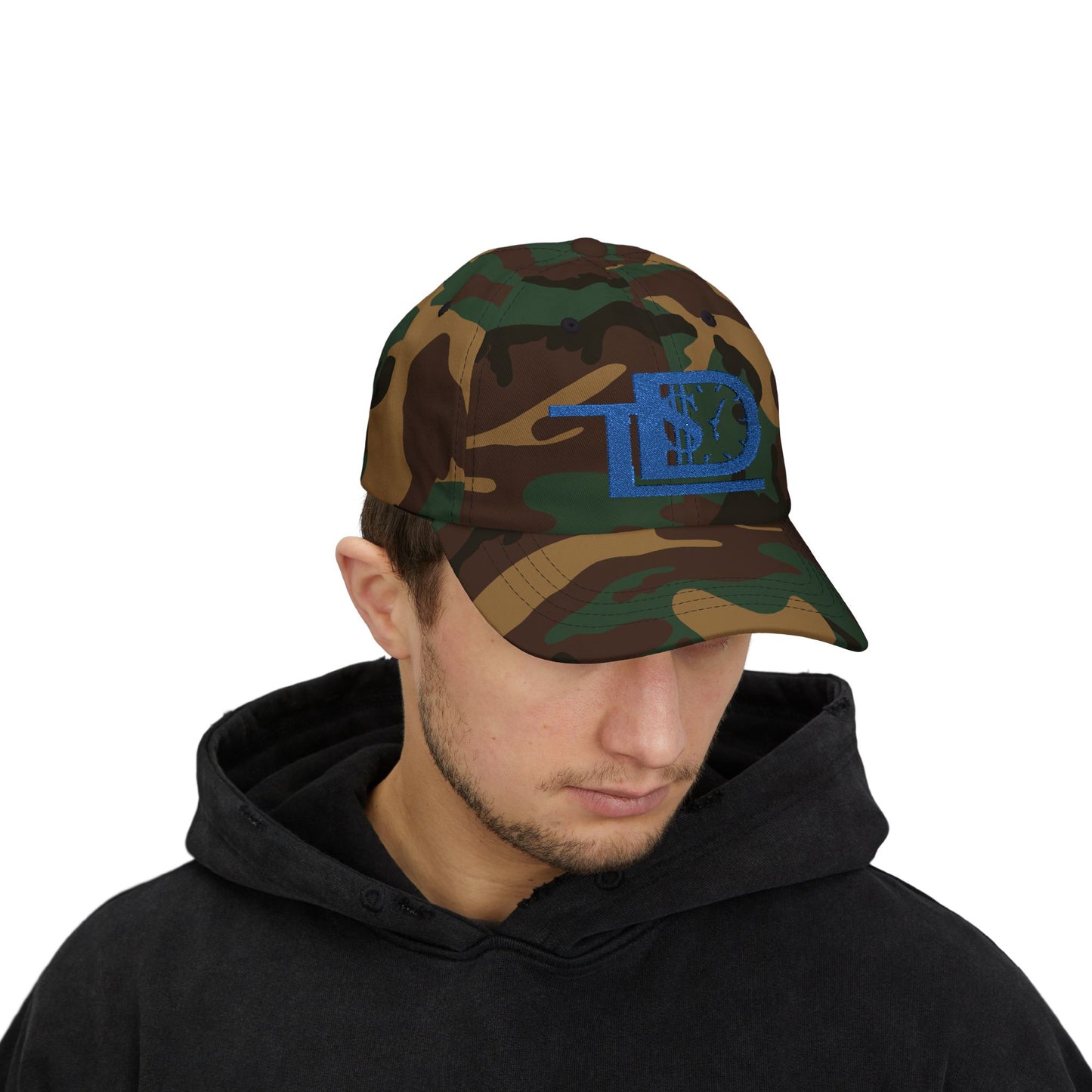 White Classic Dad Cap with Dollar Clock Design - Perfect for Gifting, Casual Outings, and Everyday Wear