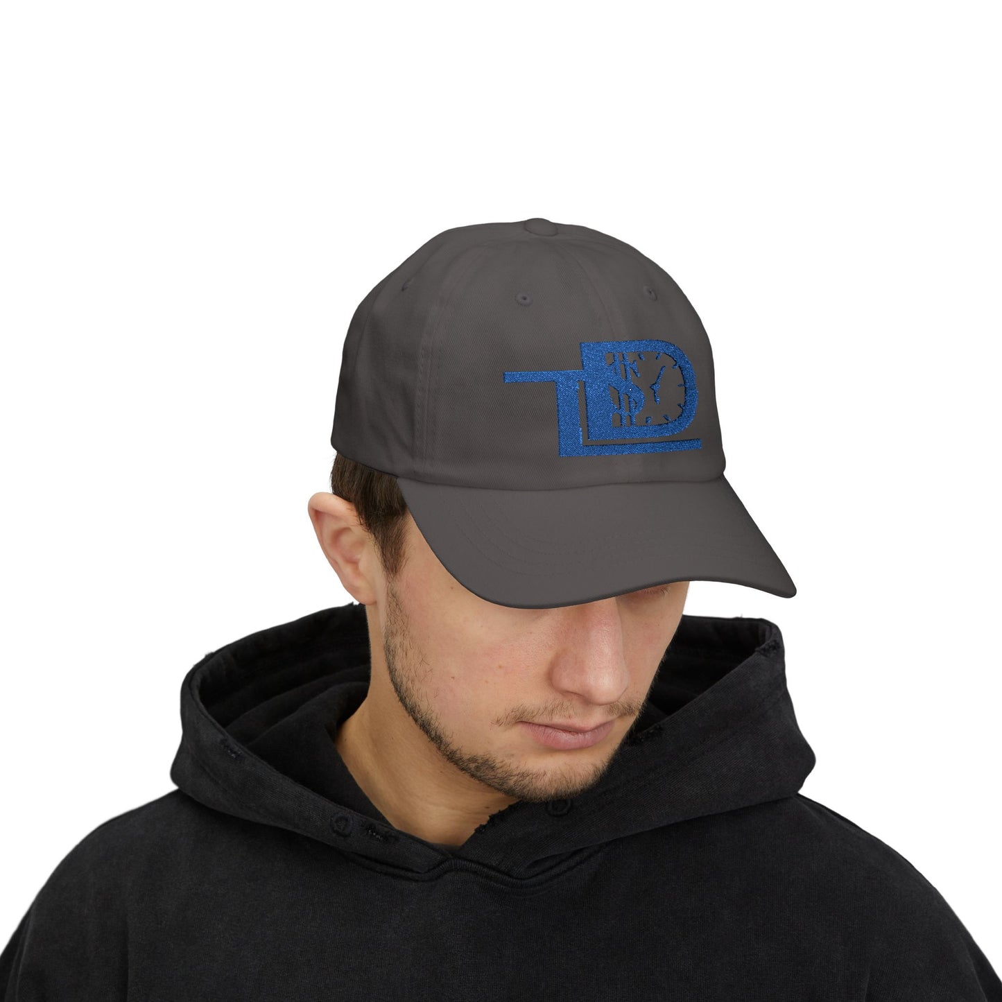 White Classic Dad Cap with Dollar Clock Design - Perfect for Gifting, Casual Outings, and Everyday Wear