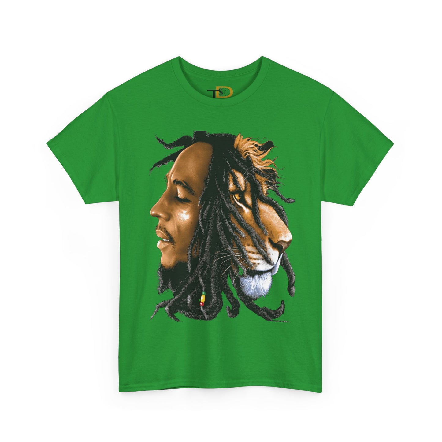 Unisex Heavy Cotton Tee - Inspiring Lion and Human Design