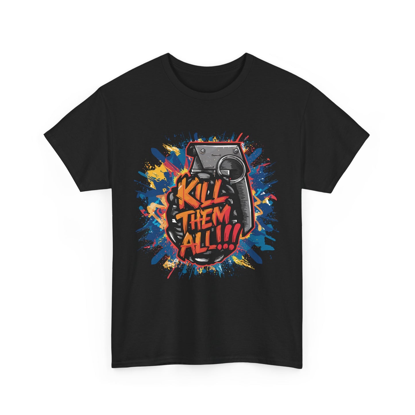 Unisex Graphic Tee with 'Kill Them All' Design | Casual Wear, Streetwear, Graphic T-Shirt, Gift for Gamers, Statement Shirt