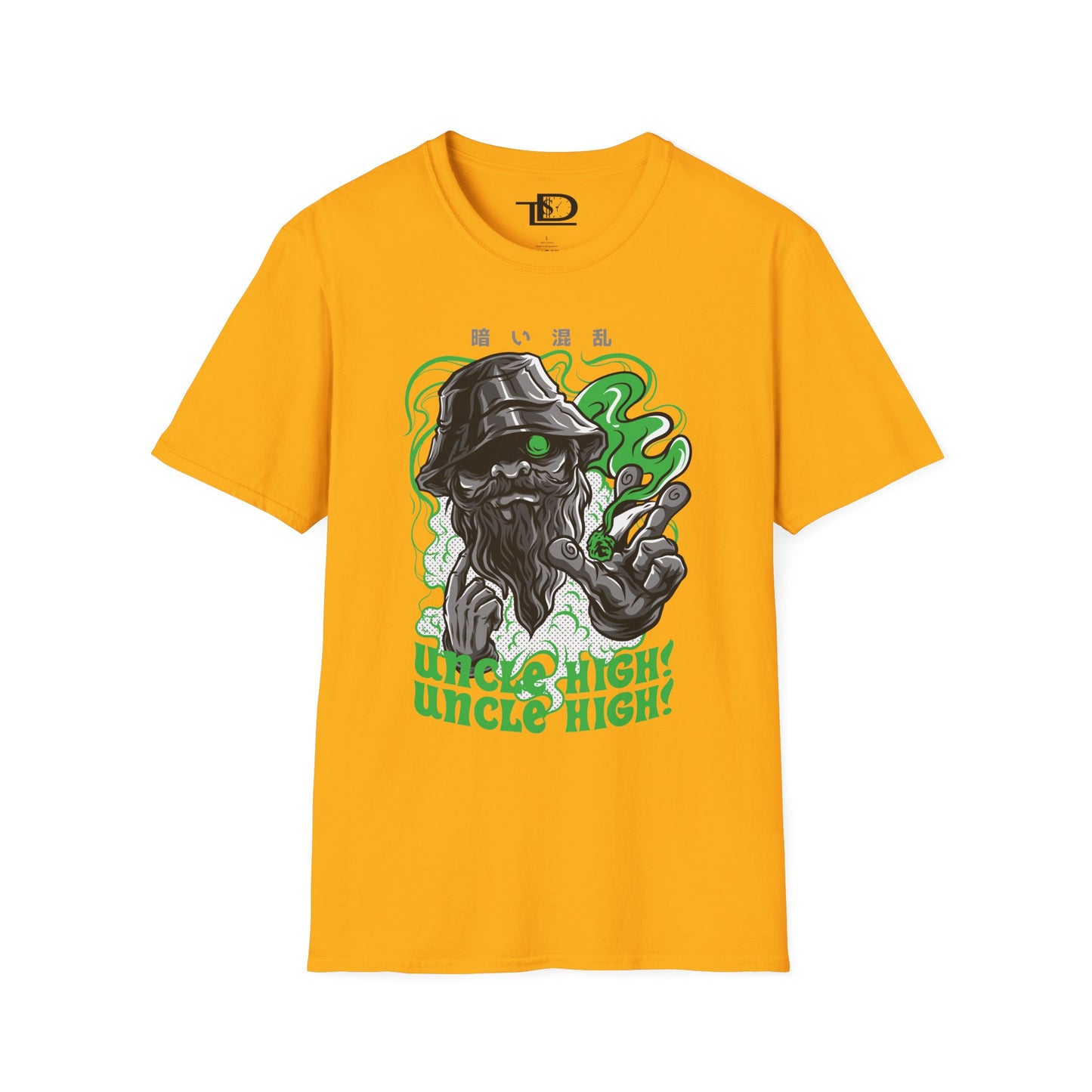 Unisex Softstyle T-Shirt with Fun Cannabis Design, Great for Festivals, Parties, Gifts, Uncle High Tee, Unique Graphic Shirt, Stoner Apparel