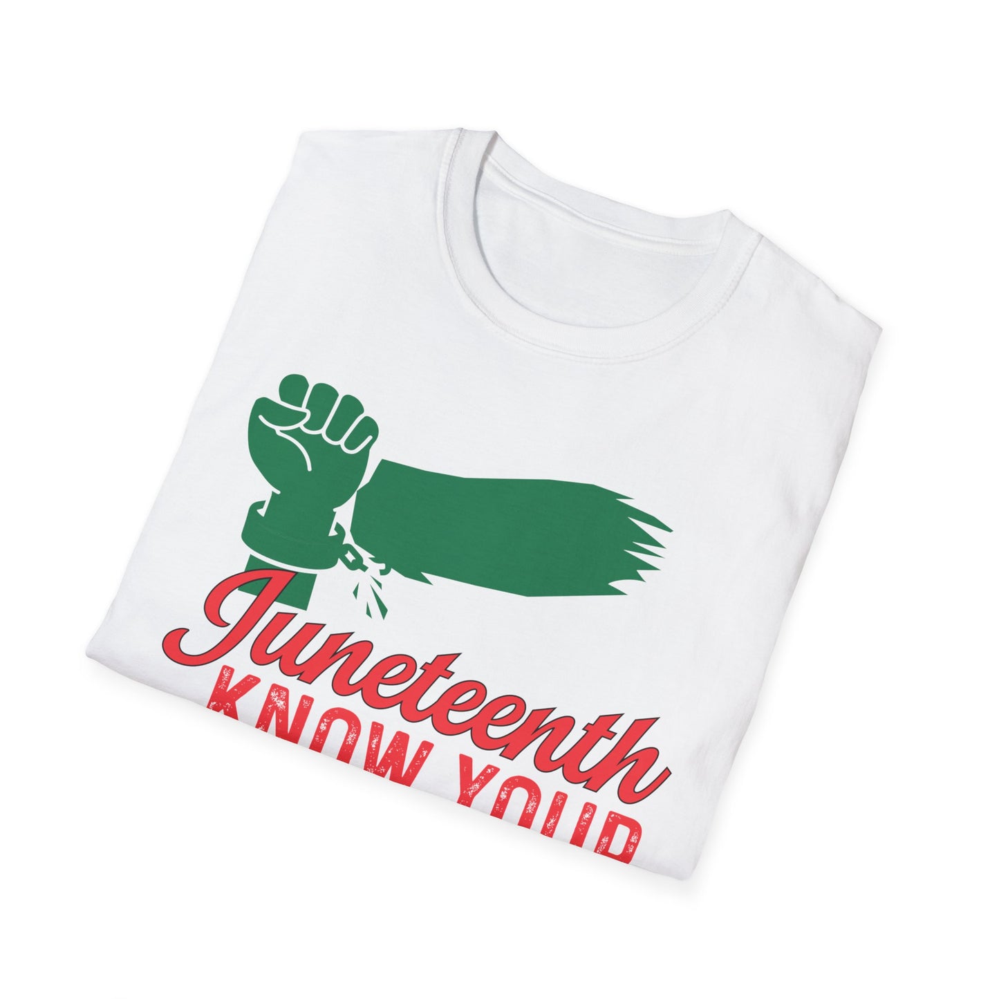 Unisex Softstyle T-Shirt - Juneteenth Know Your History, Comfortable Tee, Black History Month Gift, Celebration Shirt, Family Reunion Attire
