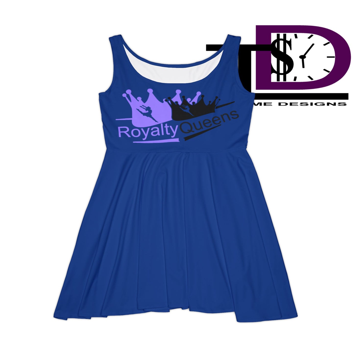 Royalty Queens Women's Skater Dress, Casual Dress, Party Outfit, Unique Gift for Her, Birthday Dress, Queen Theme Apparel