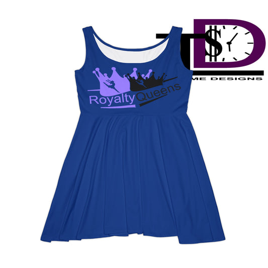 Royalty Queens Women's Skater Dress, Casual Dress, Party Outfit, Unique Gift for Her, Birthday Dress, Queen Theme Apparel