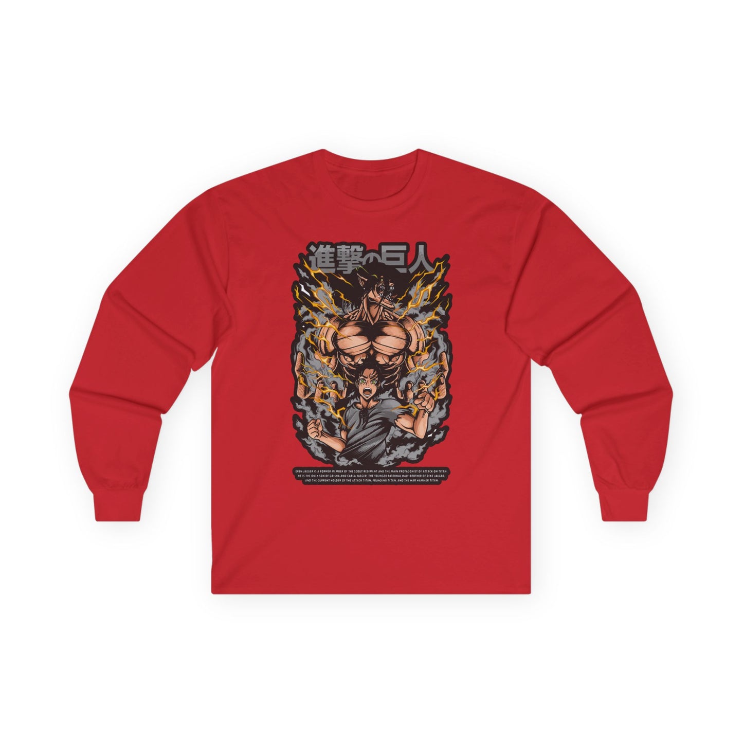 Attack on Titan Anime Long Sleeve Tee — Eren Titan Graphic Shirt