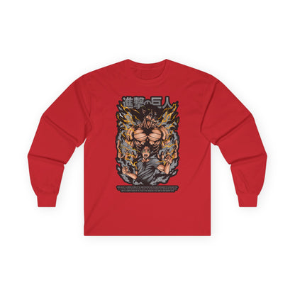 Attack on Titan Anime Long Sleeve Tee — Eren Titan Graphic Shirt