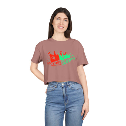 Royalty Queens Cropped Tee - Fun Style, Perfect for Celebrations, Birthdays, Casual Wear, Self-Love, Women's Fashion