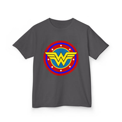 Wonder Woman Kids Tee, Superhero Shirt, Birthday Gift, Comic Book Apparel, Children's Clothing, Cartoon T-Shirt, Movie Merchandise