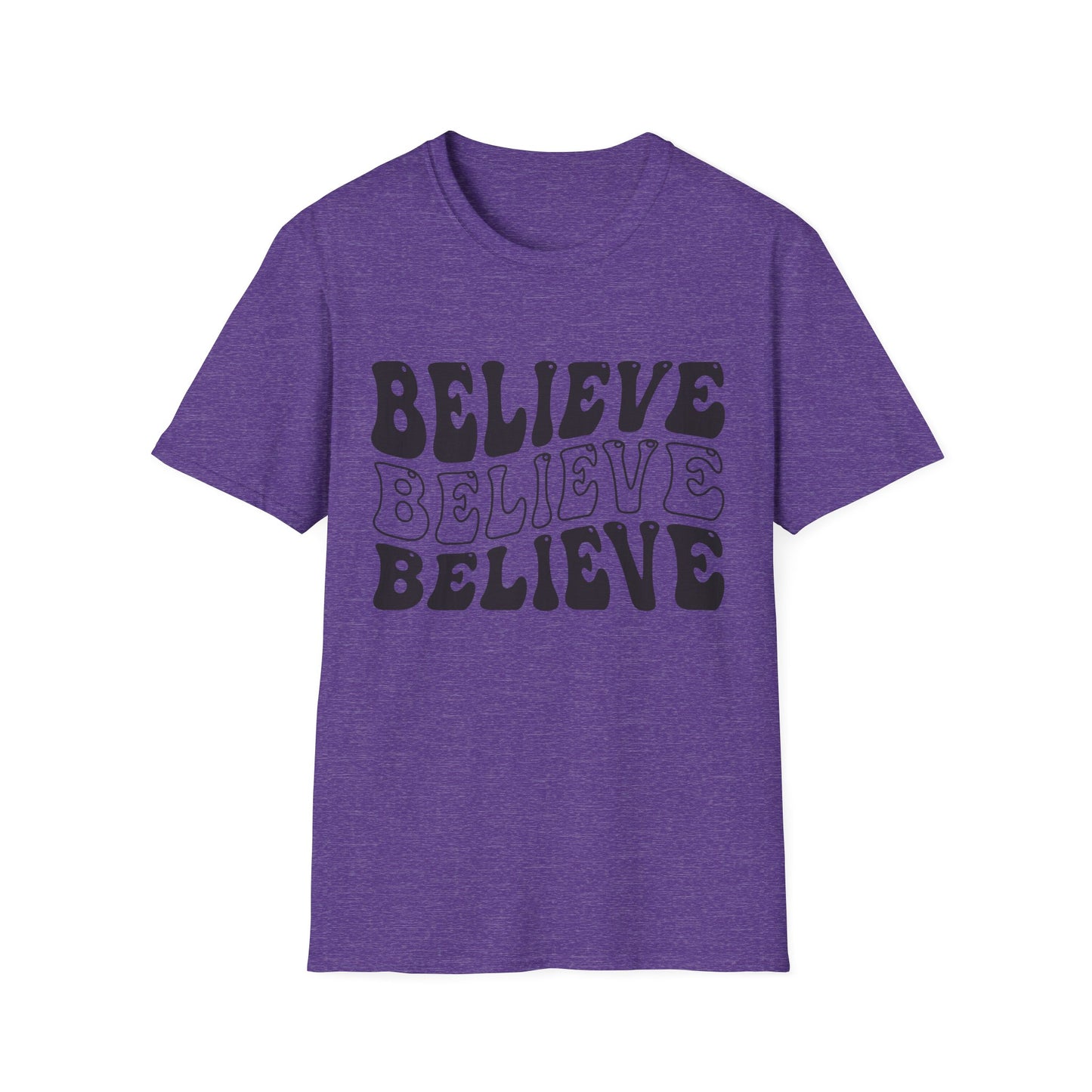 Believe Graphic Tee - Unisex Softstyle T-Shirt, Inspirational Shirt, Motivational Gift, Casual Wear, Everyday Style