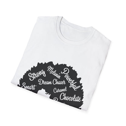 Empowering Afro-Heart Unisex T-Shirt, Celebrating Black Culture, Affirmation Tee, Gift for Her, Inspirational Shirt