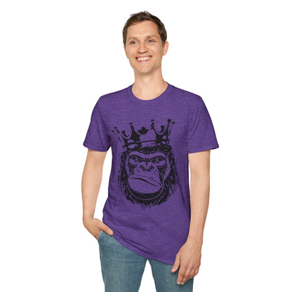 King Status Gorilla T-Shirt | Unisex Softstyle Tee for Casual Wear
