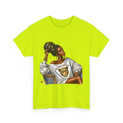 Empowering Women Graphic Tee - 'Making Moves' Heavy Cotton Unisex T-Shirt