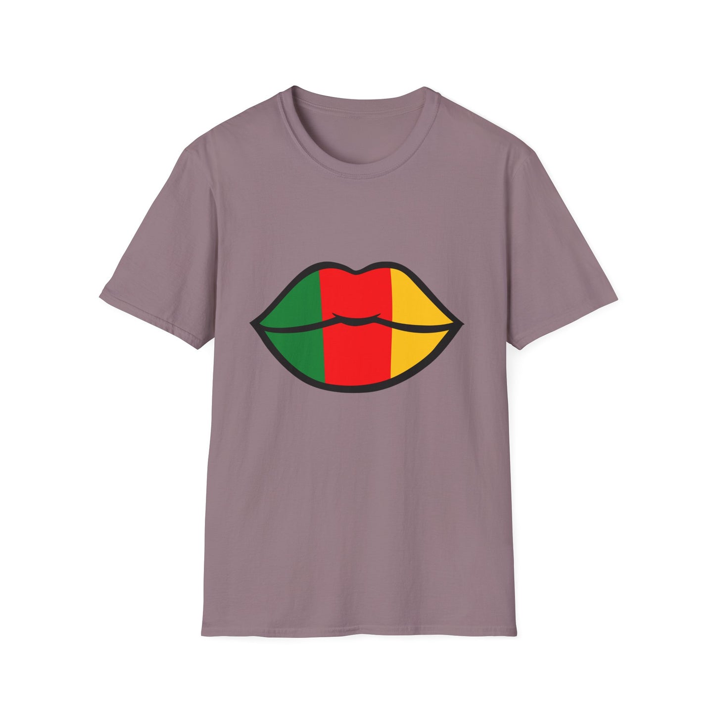 Cameroon Lips Unisex Softstyle T-Shirt, Graphic Tee, Statement Shirt, Cultural Pride Apparel, Casual Wear, Gift Idea