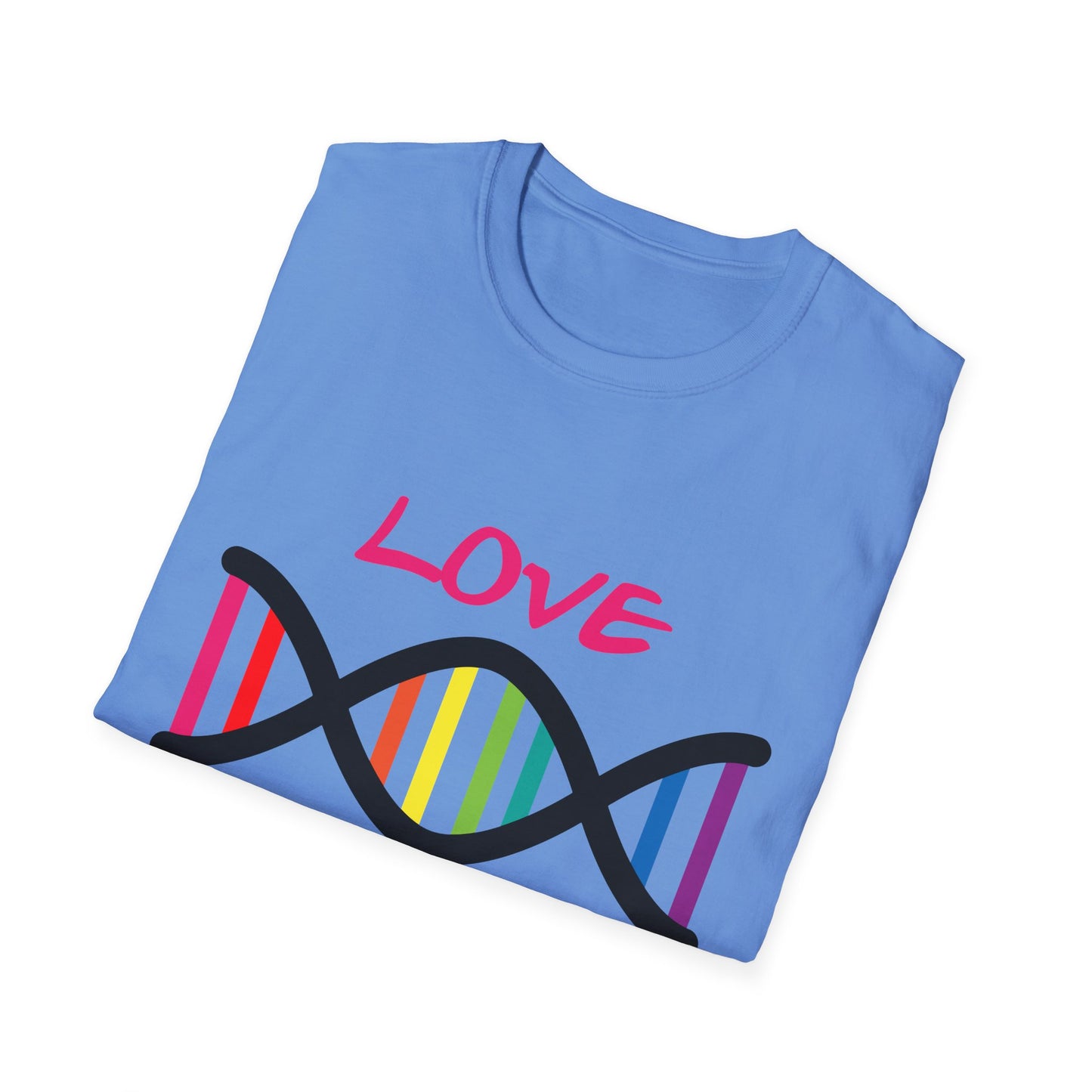 Love Yourself LGBTQ+ Pride T-Shirt, Unisex Rainbow Tee, Softstyle Shirt for Self-Care, Supportive Gift for Friends, Perfect for Pride Month