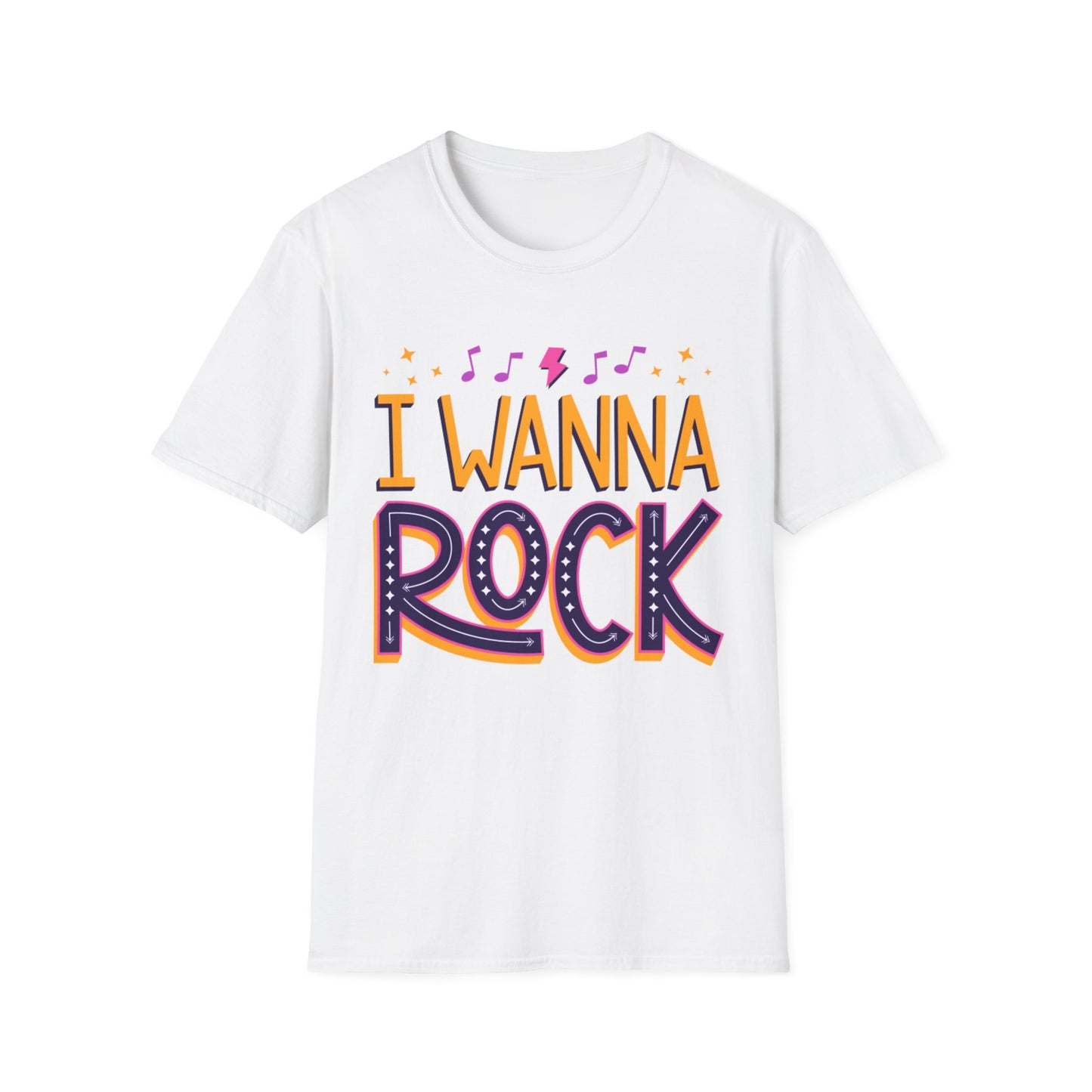 Rock the Day Unisex Softstyle T-Shirt - Music Lover Gift, Concert T-Shirt, Statement Tee, Fun Casual Wear, Rock Music Apparel