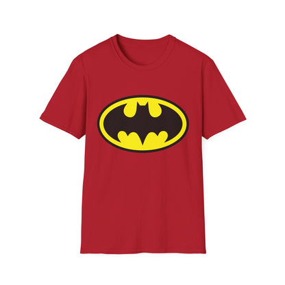 Batman Logo Unisex Softstyle T-Shirt | Fun Graphic Tee for Fans | Perfect Gift for Birthdays, Comic Con, Halloween