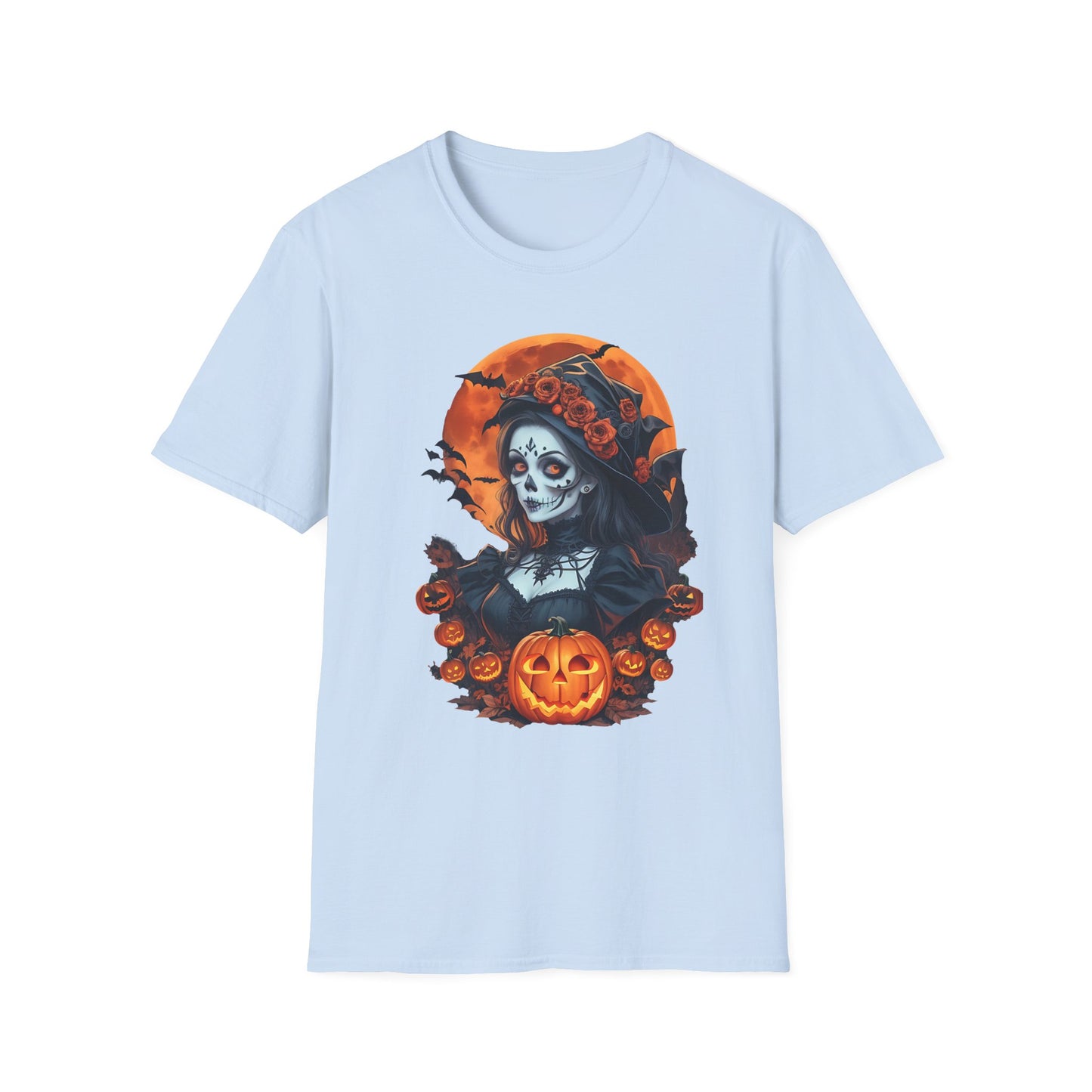Spooky Halloween Graphic Tee, Unisex Softstyle T-Shirt, Fall Fashion, Halloween Costume, Pumpkin Decor, October Celebration