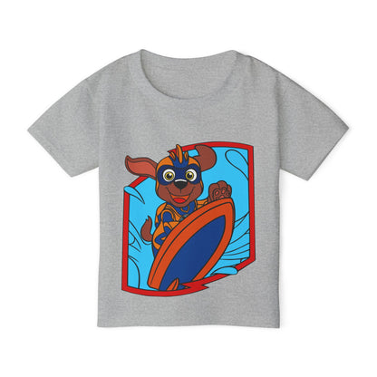 Toddler Graphic T-Shirt, Fun Surfing Dog Design, Kids Beachwear, Playful Summer Outfit, Birthday Gift for Boys & Girls