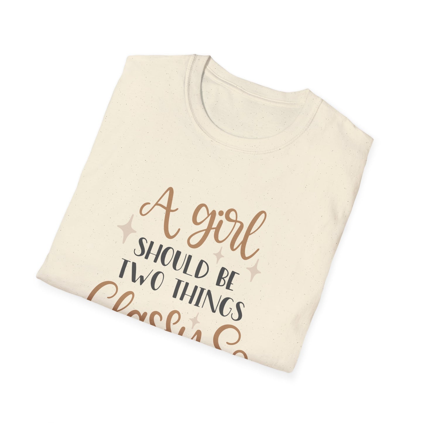 Classy & Fabulous T-Shirt for Girls | Soft Unisex Tee, Trendy Gift, Stylish Outfit, Birthday Celebration, Inspirational Wear