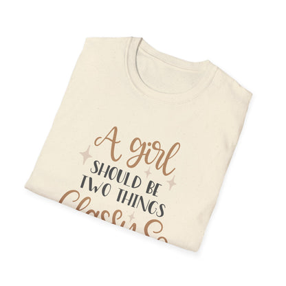 Classy & Fabulous T-Shirt for Girls | Soft Unisex Tee, Trendy Gift, Stylish Outfit, Birthday Celebration, Inspirational Wear