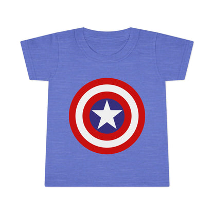 Captain Shield Toddler T-shirt, Kids Superhero Shirt, Birthday Outfit, Gift for Boys, Marvel Inspired Apparel