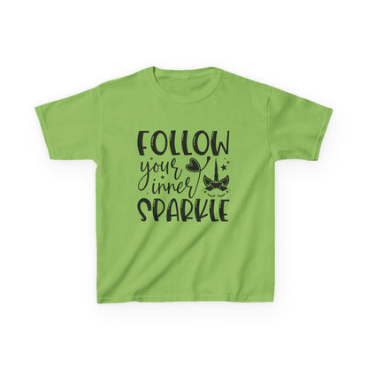 Kids 'Follow Your Inner Sparkle' Tee - Fun Cotton Shirt for Creative Kids