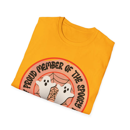 Spooky Squad Unisex T-Shirt, Halloween Tee, Cute Halloween Outfit, Casual Graphic Shirt, Witchy Apparel, Gift for Friends