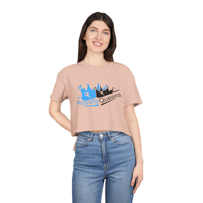 Royalty Queens Women's Crop Tee - Empowering Fashion for Queens, Perfect for Casual Wear, Gifts, Birthdays, and Celebrations