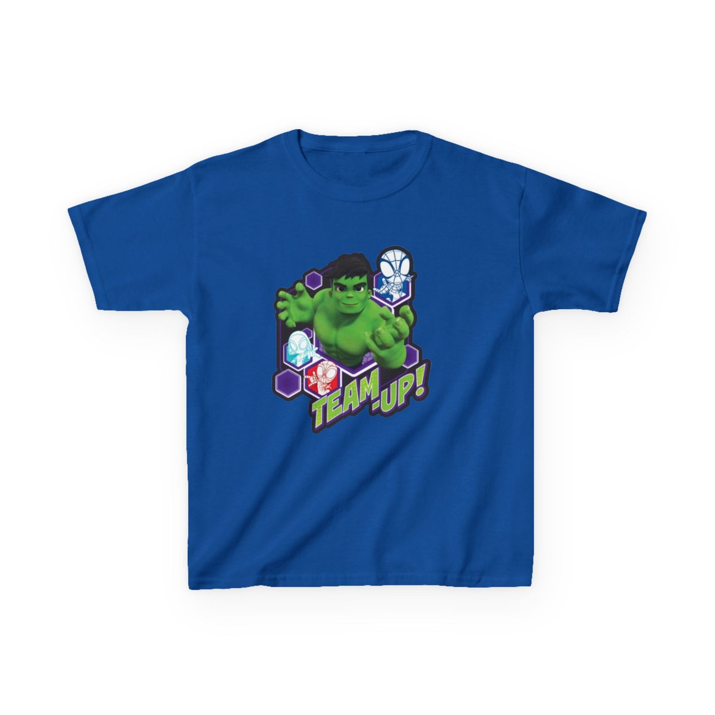 Hulk Team Up Kids Tee, Superhero Shirt, Fun Cotton Tee, Birthday Gift, Team Up T-Shirt, Kids Party Apparel
