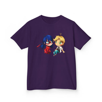 Kids Cute Chibi Characters Tee, Lightweight T-Shirt for Playtime, Gifts for Boys & Girls, Cartoon Lover Apparel, Birthday Outfit