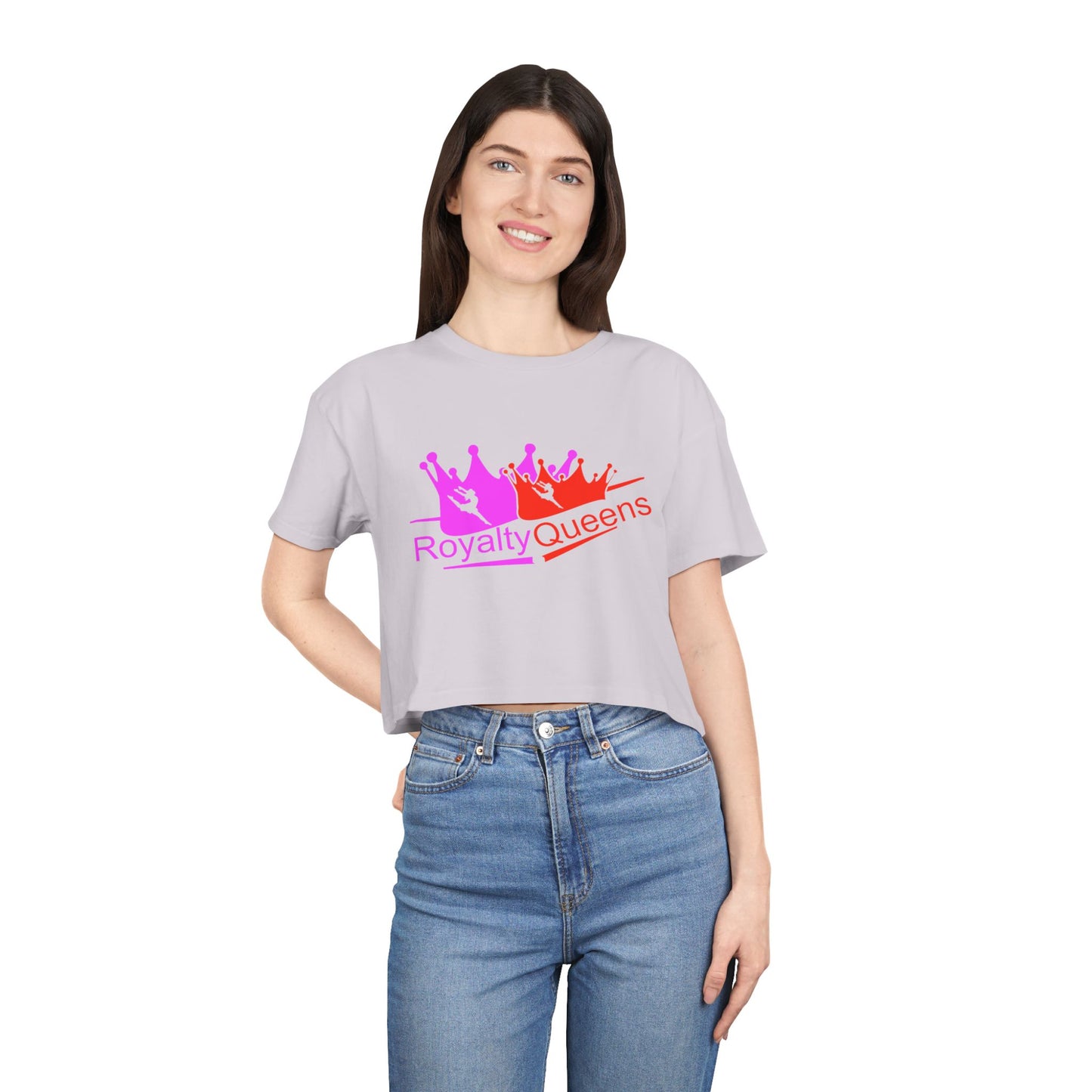 Royalty Queens Women's Crop Tee for Confident Style, Perfect for Festivals, Parties, Birthdays, Gifts & Casual Wear