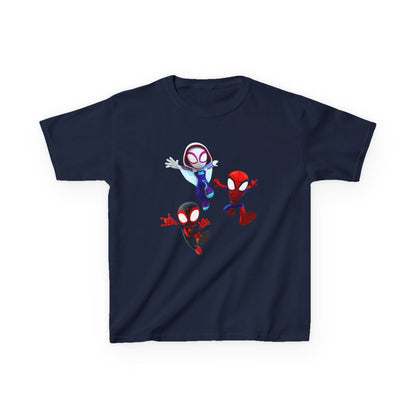 Kids Superhero Adventure Tee, Kids Birthday Gift, Fun Playwear, Spiderman Costume Shirt, Cartoon Character T-Shirt, Summer Outfit