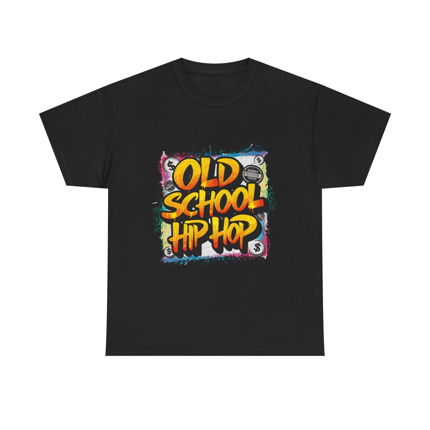 Old School Hip Hop Unisex Heavy Cotton Tee, Retro Streetwear Shirt, Gift for Music Lovers, Vintage Hip Hop Apparel, Cool Graphic Tee