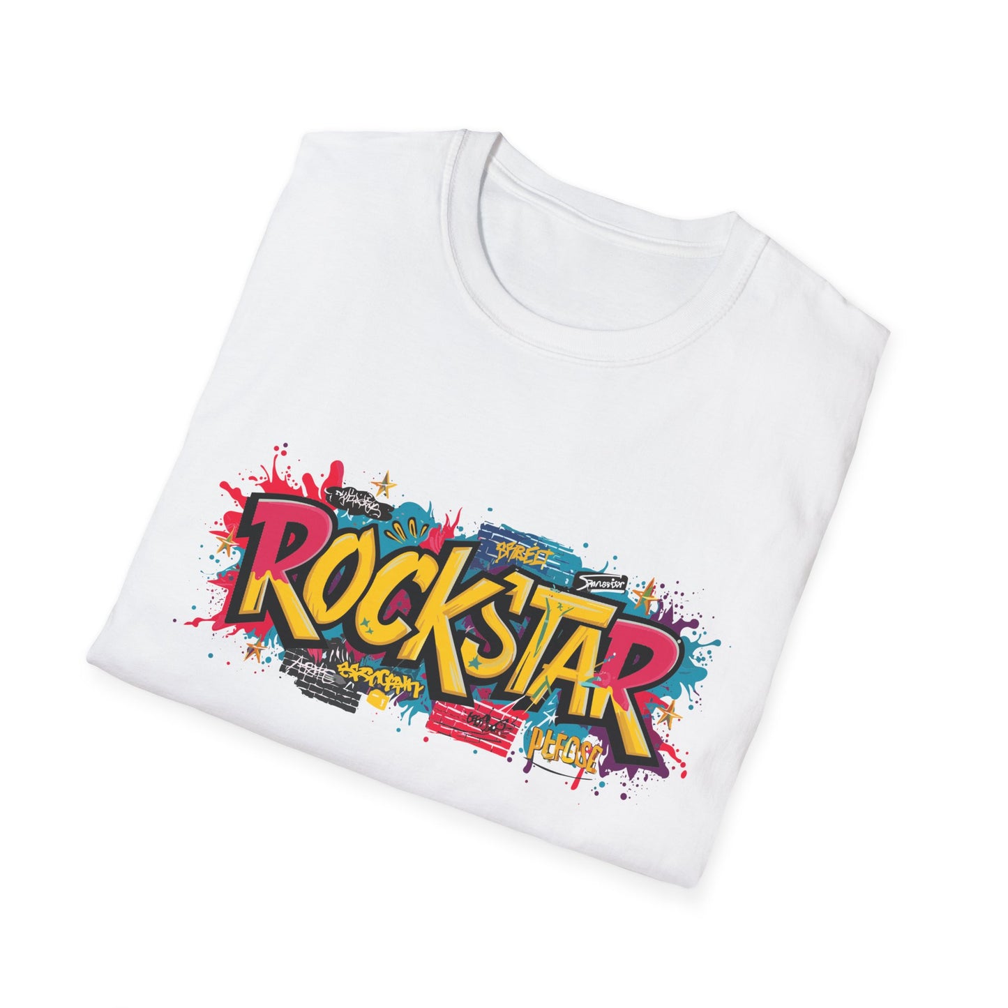 Rockstar Graphic Unisex T-Shirt, Music Lover Gift, Festival Wear, Cool Casual Tee, Birthday Present, Unisex Softstyle Shirt