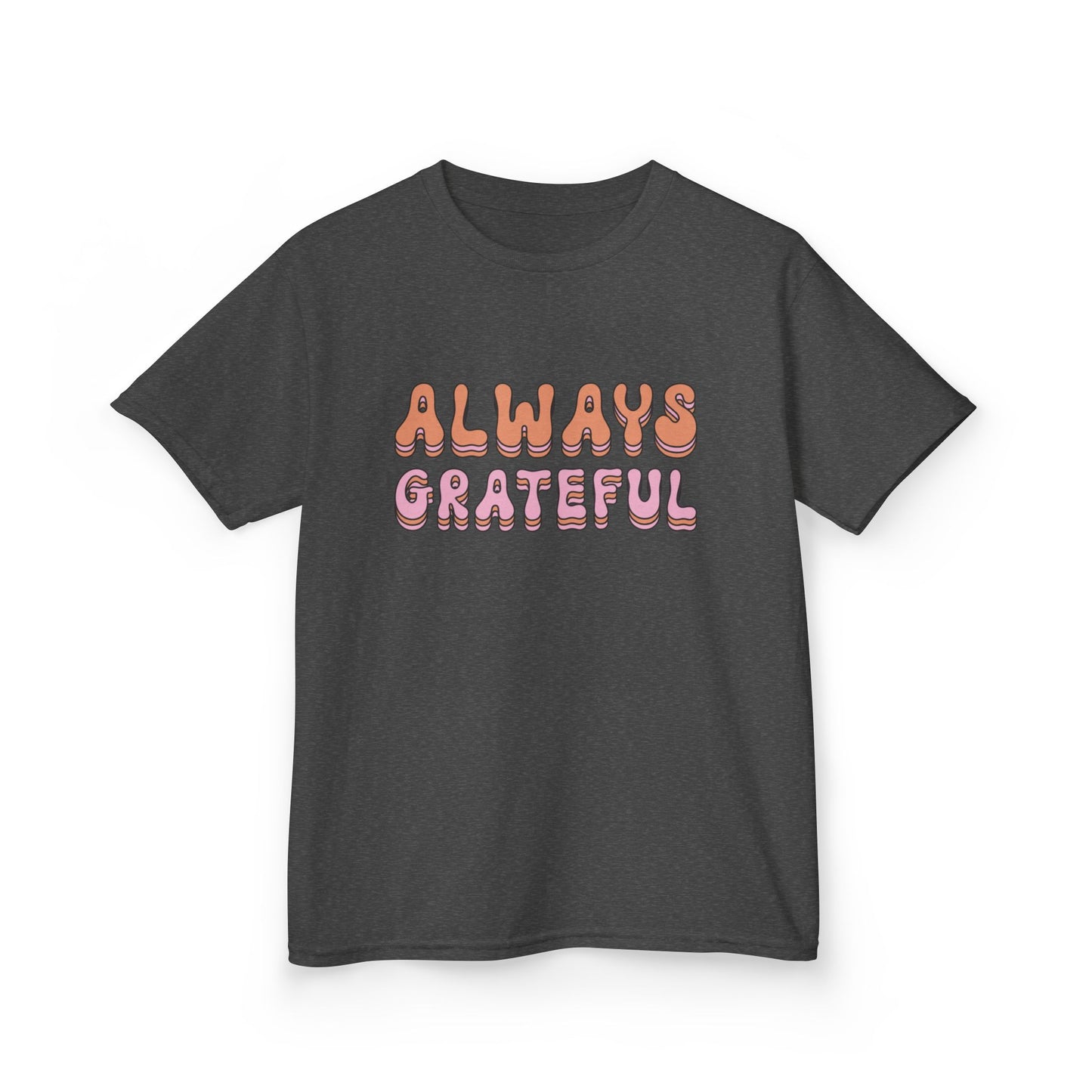 Kids Grateful Tee, Cute Kids Shirt, Positive Vibes T-Shirt, Gratitude Apparel, Gifts for Kids, Everyday Wear, Birthday Gift