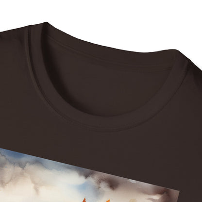 Autumn Scarecrow T-Shirt - Cozy Fall Tee, Pumpkin Patch Shirt, Halloween Apparel, Harvest Festival Gear, Unisex Seasonal Top