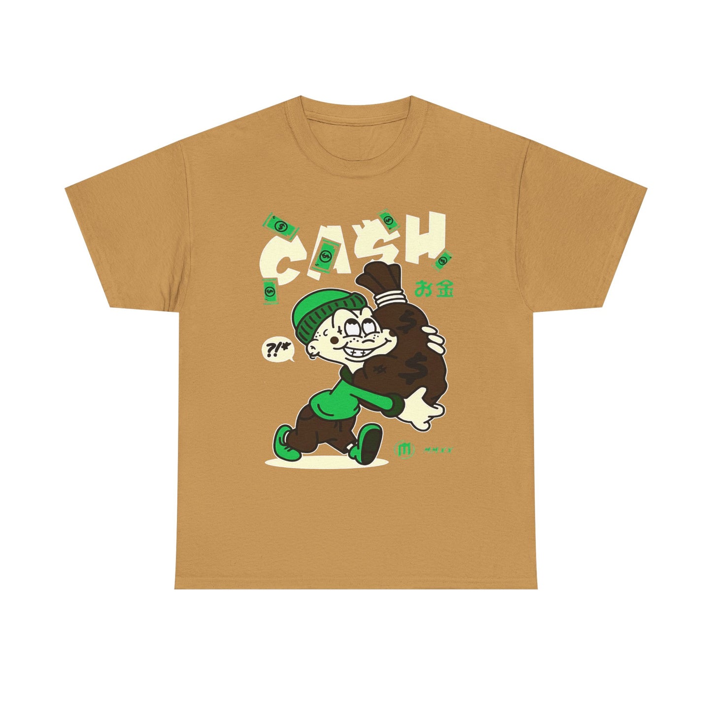 Cash Cartoon Unisex Heavy Cotton Tee - Streetwear Vibe