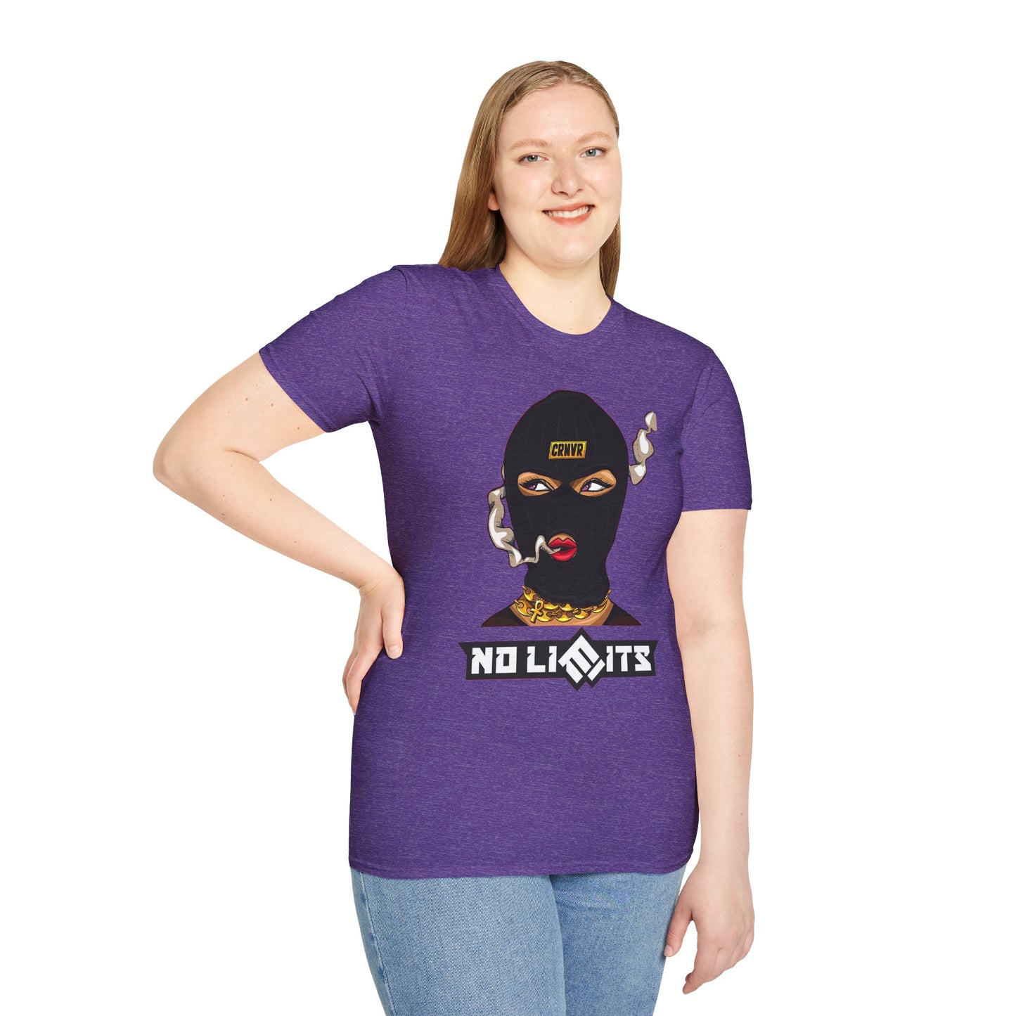 Unisex Softstyle T-Shirt - No Limits Graphic Tee for Bold Individuals