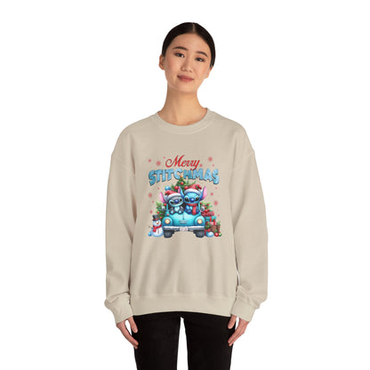 Merry Stitchmas Sweatshirt – Cute Stitch Holiday Crewneck