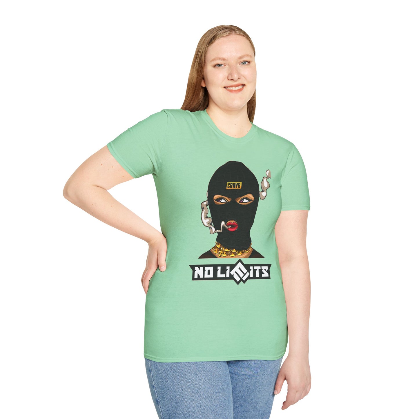 Unisex Softstyle T-Shirt - No Limits Graphic Tee for Bold Individuals