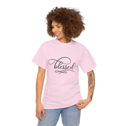 Blessed Unisex Heavy Cotton Tee - Comfortable and Meaningful Shirt for Everyday Wear